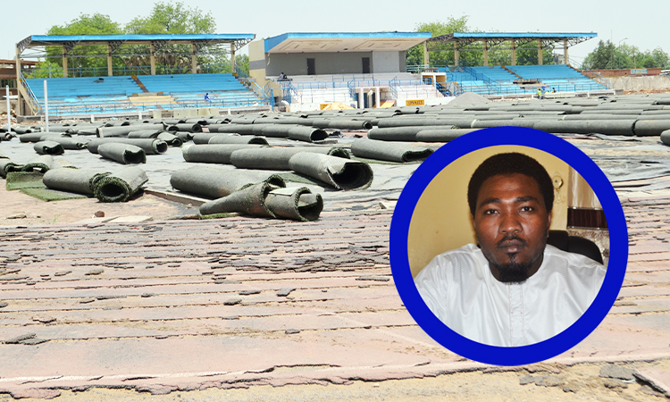 Le stade Idriss Mahamat Ouya en chantier