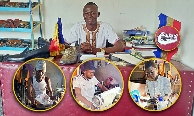 Fabrication des chaussures classiques « made in Chad »