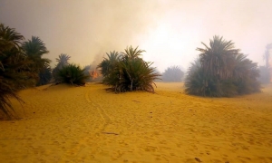 Gigantesque incendie à Faya