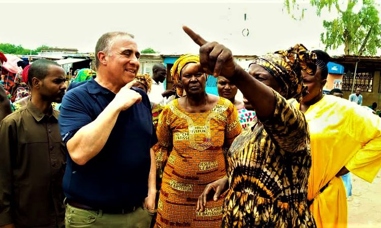 Marché de poisson : visite de Alexander Laskaris